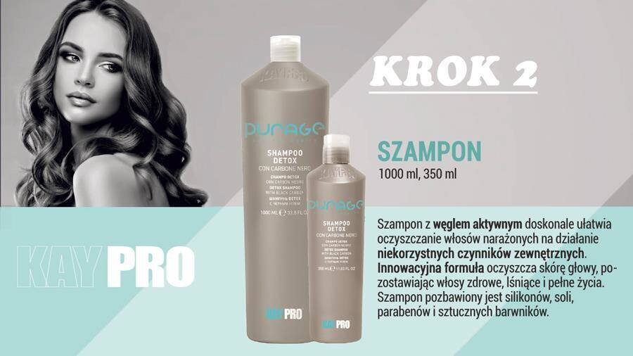 Eeterlike õlidega šampoon KayPro Purage Pre-Shampoo Detox, 150 ml hind ja info | Šampoonid | kaup24.ee