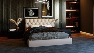 THRONE voodi, 140x200 cm, beež hind ja info | Voodid | kaup24.ee