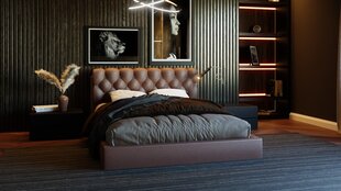 THRONE voodi, 120x200 cm, pruun hind ja info | Voodid | kaup24.ee