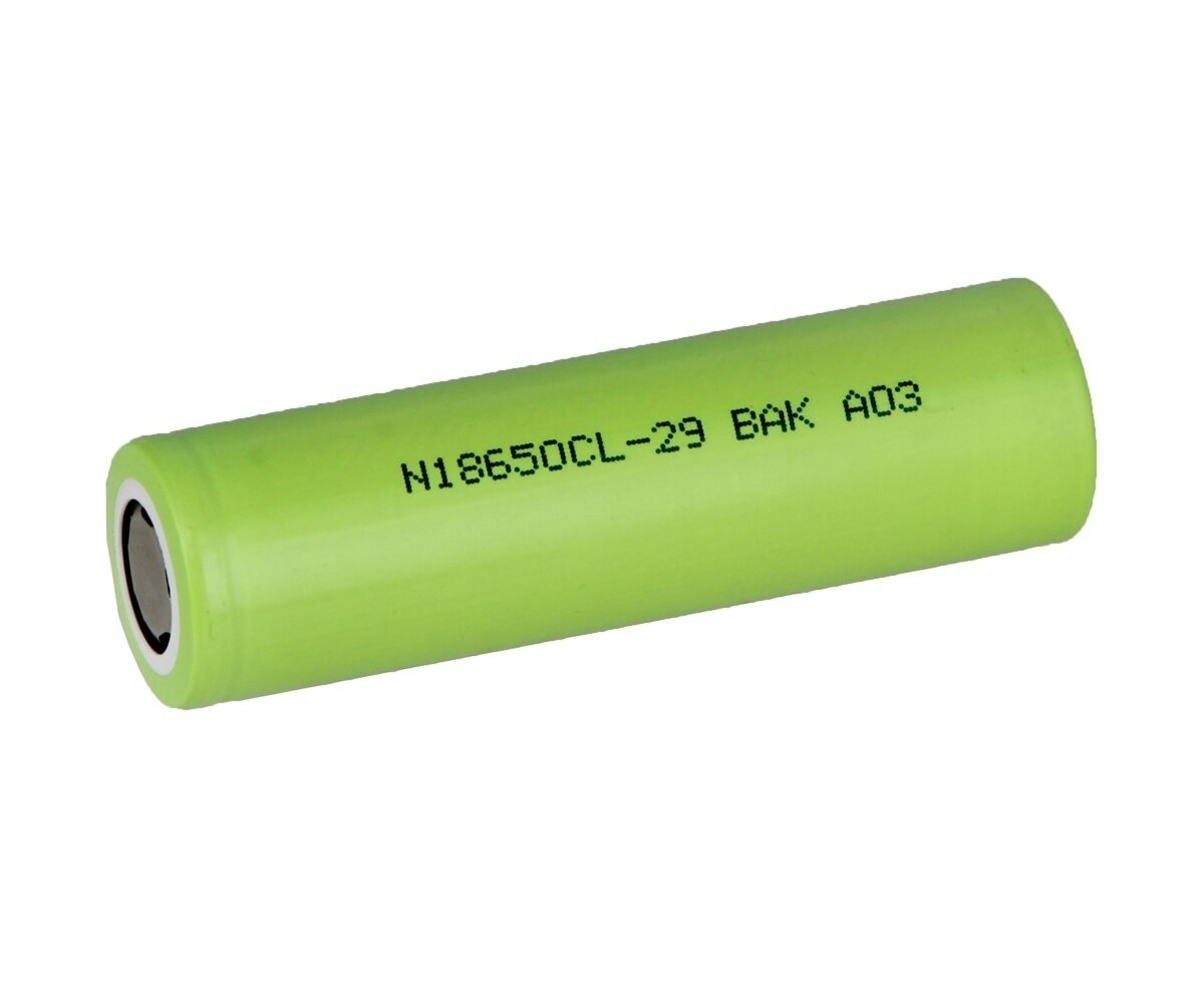 Aku BAK N18650CL 2900mAh - 8.25A цена и информация | Patareid | kaup24.ee