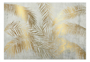 Fototapeedid Kuldsed palmi lehed цена и информация | Фотообои | kaup24.ee