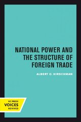 National Power and the Structure of Foreign Trade hind ja info | Majandusalased raamatud | kaup24.ee