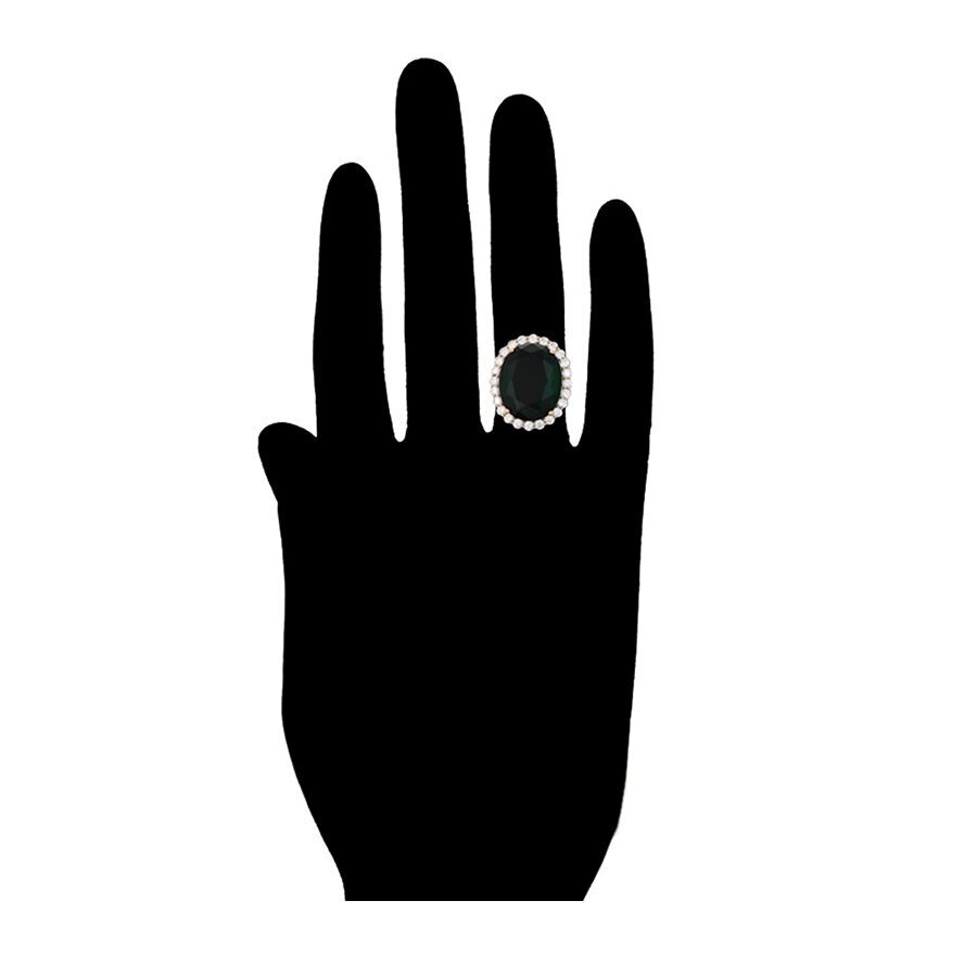 Kullatud sõrmus sädelevate tsirkoonidega цена и информация | Sõrmused | kaup24.ee