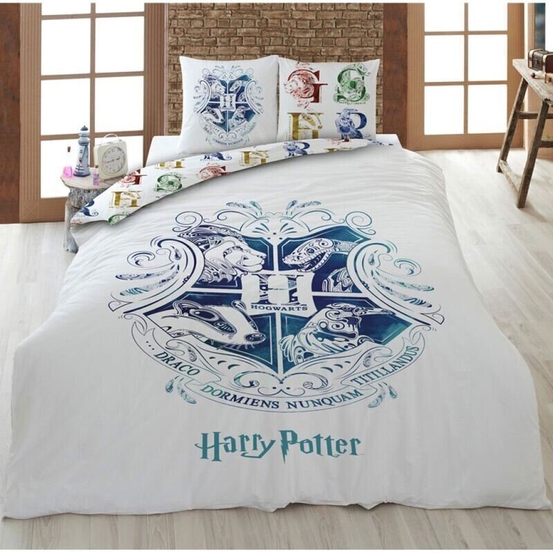 Harry Potter puuvillane voodipesu lastele 200x140cm цена и информация | Beebide ja laste voodipesu | kaup24.ee