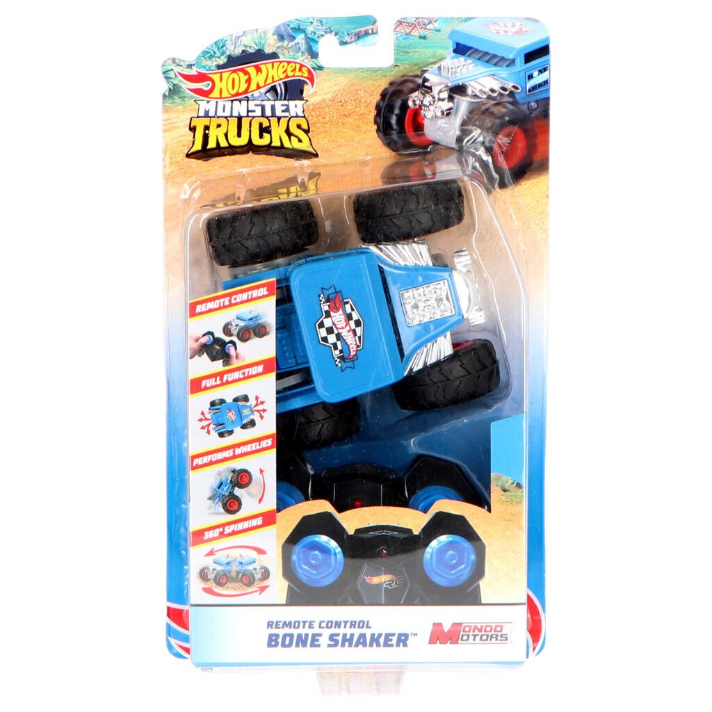 Hot Wheels Monster Truck Bone Shaker kaugjuhtimispuldiga auto цена и информация | Poiste mänguasjad | kaup24.ee