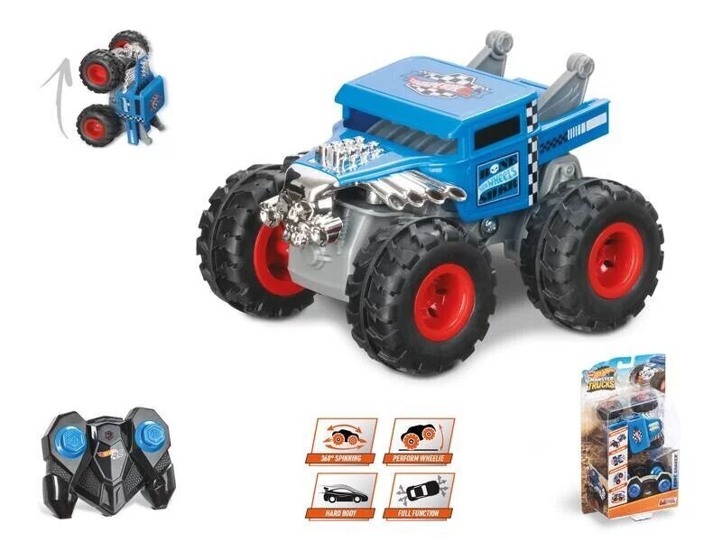 Hot Wheels Monster Truck Bone Shaker kaugjuhtimispuldiga auto hind ja info | Poiste mänguasjad | kaup24.ee