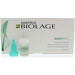 Ампулы для слабых волос Matrix Biolage Scalp Sync Aminexil 10 x 6 мл цена и информация | Маски, масла, сыворотки | kaup24.ee