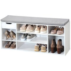 Шкаф для обуви с сиденьем и ящиком Kesper цена и информация | Полки для обуви, банкетки | kaup24.ee