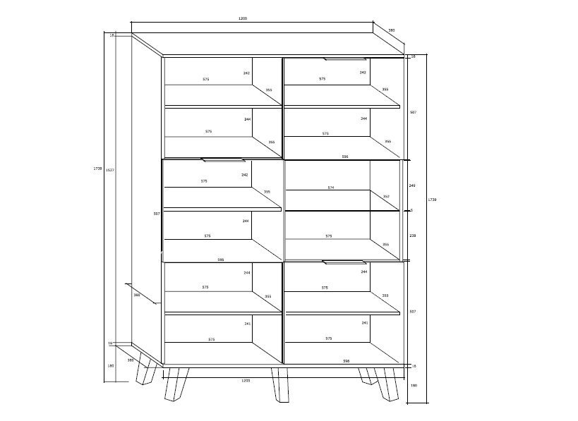 Riiul Sven 3D, valge hind ja info | Riiulid | kaup24.ee