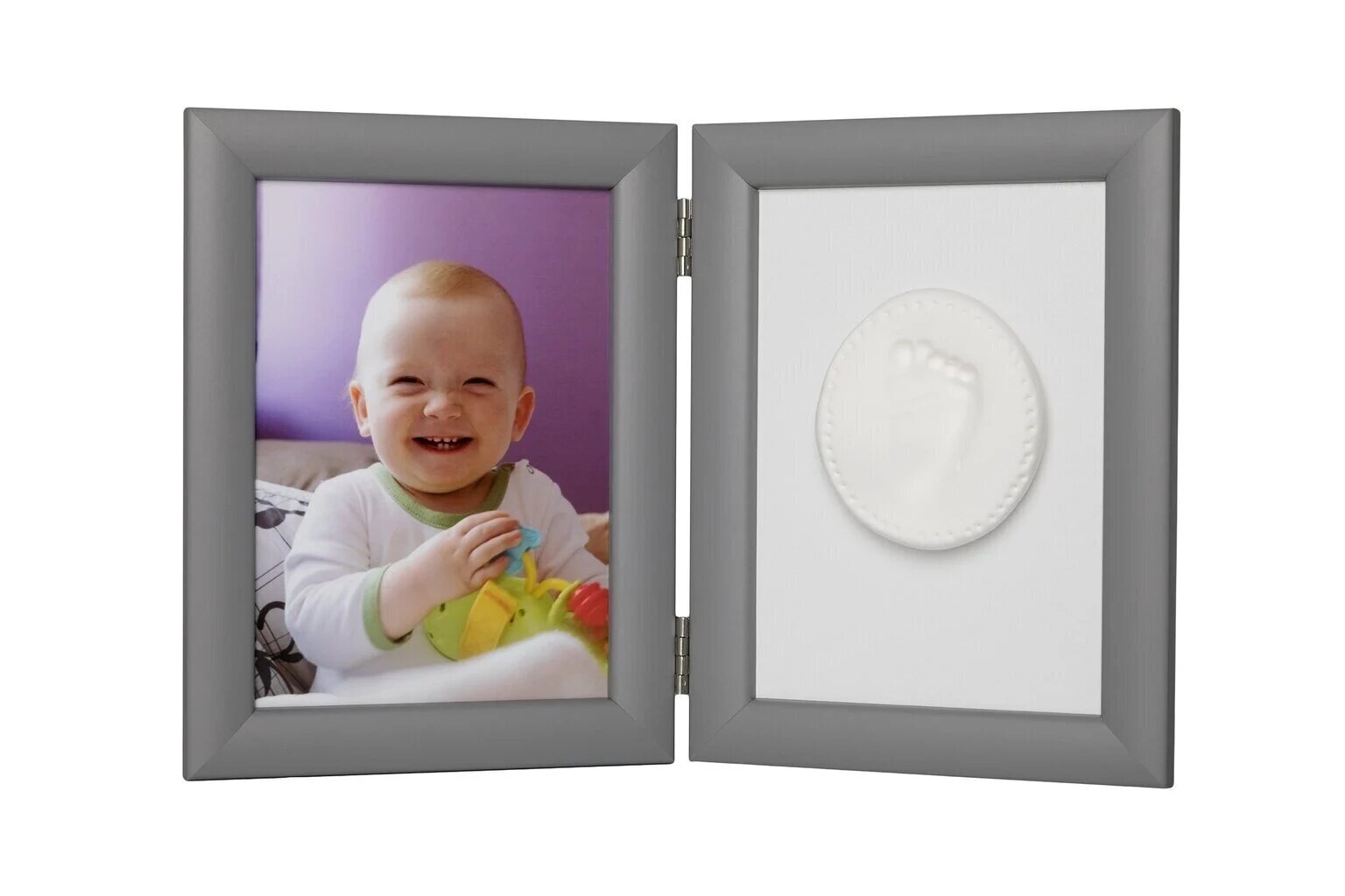 Raam koos savi komplektiga Baby HandPrint, hall hind ja info | Imikute käe- ja jalajäljendid | kaup24.ee