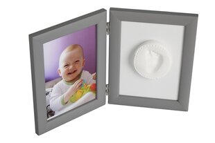 Набор рамки с глиной Baby HandPrint, серый цена и информация | Отпечатки для младенцев | kaup24.ee