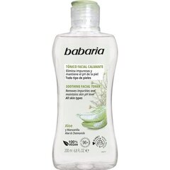 Näotoonik rahustav Babaria, Aloe, 200ml hind ja info | Näopuhastusvahendid | kaup24.ee