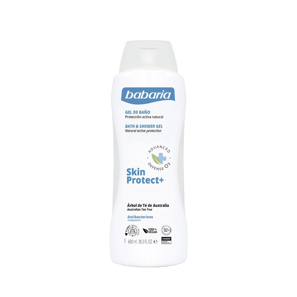 Dušigeel Babaria Skin Protect+, 600 ml hind ja info | Dušigeelid, õlid | kaup24.ee