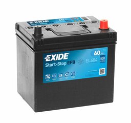 Aku EXIDE EL604 60 Ah 520 A цена и информация | Батареи | kaup24.ee