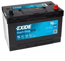 Akumuliatorius EXIDE Start-Stop EFB EL954 95Ah 800A цена и информация | Батареи | kaup24.ee