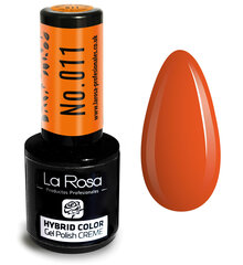 Hübriidlakk La Rosa 011 Orange, 9 ml hind ja info | Küünelakid, küünetugevdajad | kaup24.ee