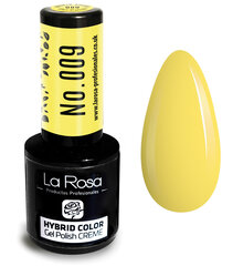 Hübriidlakk La Rosa 009 Lemon, 9 ml hind ja info | Küünelakid, küünetugevdajad | kaup24.ee