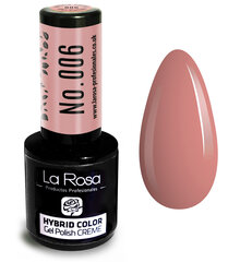 Гель-лак La Rosa Hybrid CREME Пыльно-розовый цена и информация | Лаки для ногтей, укрепители для ногтей | kaup24.ee