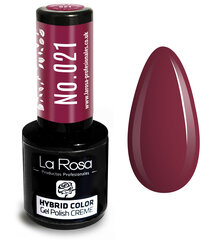 Гель-лак La Rosa Hybrid CREME Бордовый цена и информация | Лаки для ногтей, укрепители для ногтей | kaup24.ee