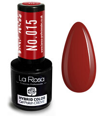 Hübriidlakk La Rosa 015 Classic Red, 9 ml hind ja info | Küünelakid, küünetugevdajad | kaup24.ee