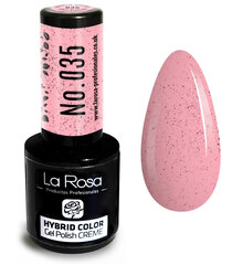 Гель-лак La Rosa Hybrid CREAM Sandy Baby Pink цена и информация | Лаки для ногтей, укрепители для ногтей | kaup24.ee