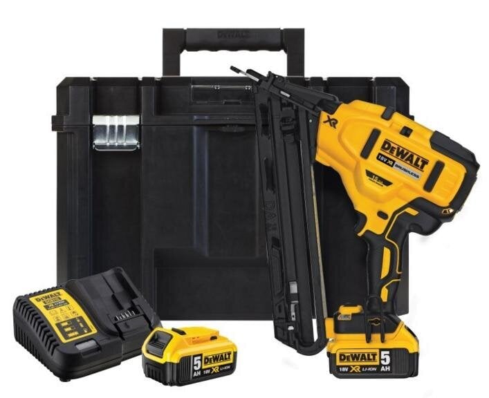 Naelapüss Dewalt 18V 16Ga 32-63mm 2x5.0Ah harjata, DCN650P2 hind ja info | Käsitööriistad | kaup24.ee