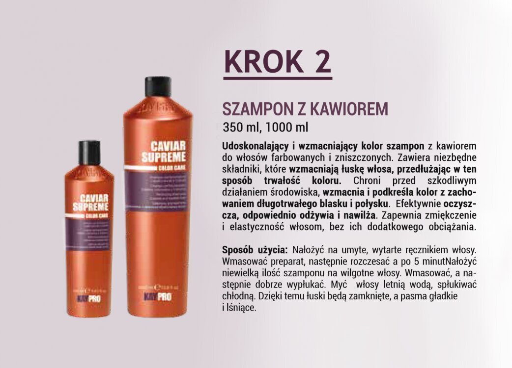 Juuksemask kaaviari ekstraktiga värvitud ja kahjustatud juustele KayPro Color Protection, 500ml hind ja info | Maskid, õlid, seerumid | kaup24.ee