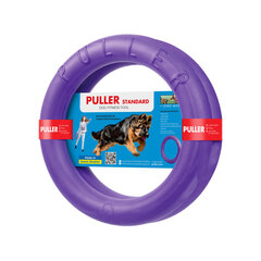 Kummist ovaalne rõngas koertele Puller Standard, lilla, 28 cm hind ja info | Mänguasjad koertele | kaup24.ee