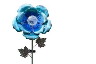 Aiadekoratsioon valgustusega Blue Poppy цена и информация | Декорации для сада | kaup24.ee