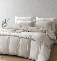 Комплект постельного белья Ruffle Decor (168x229 см), 3 части, бежевый цена и информация | Постельное белье | kaup24.ee