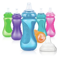 Lekkevaba joogipudel kõrrega Nuby Sport Sipper™ No-Spill™, 300 ml, ID1208 цена и информация | Бутылочки и аксессуары | kaup24.ee