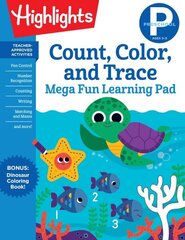 Preschool Count, Color, and Trace Mega Fun Learning Pad цена и информация | Книги для малышей | kaup24.ee