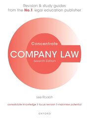 Company Law Concentrate: Law Revision and Study Guide 7th Revised edition hind ja info | Majandusalased raamatud | kaup24.ee