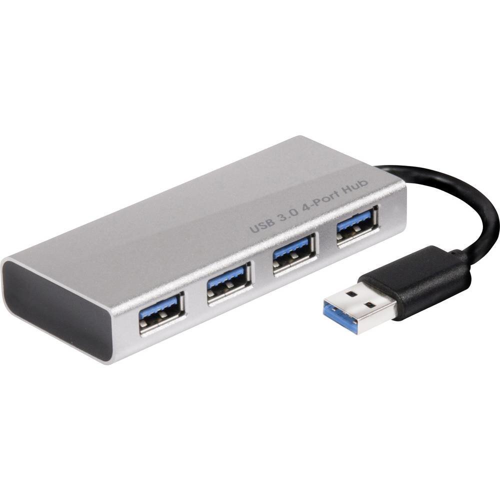 Club 3D USB 3.0 hub 4-port with power adapter hind ja info | USB jagajad, adapterid | kaup24.ee