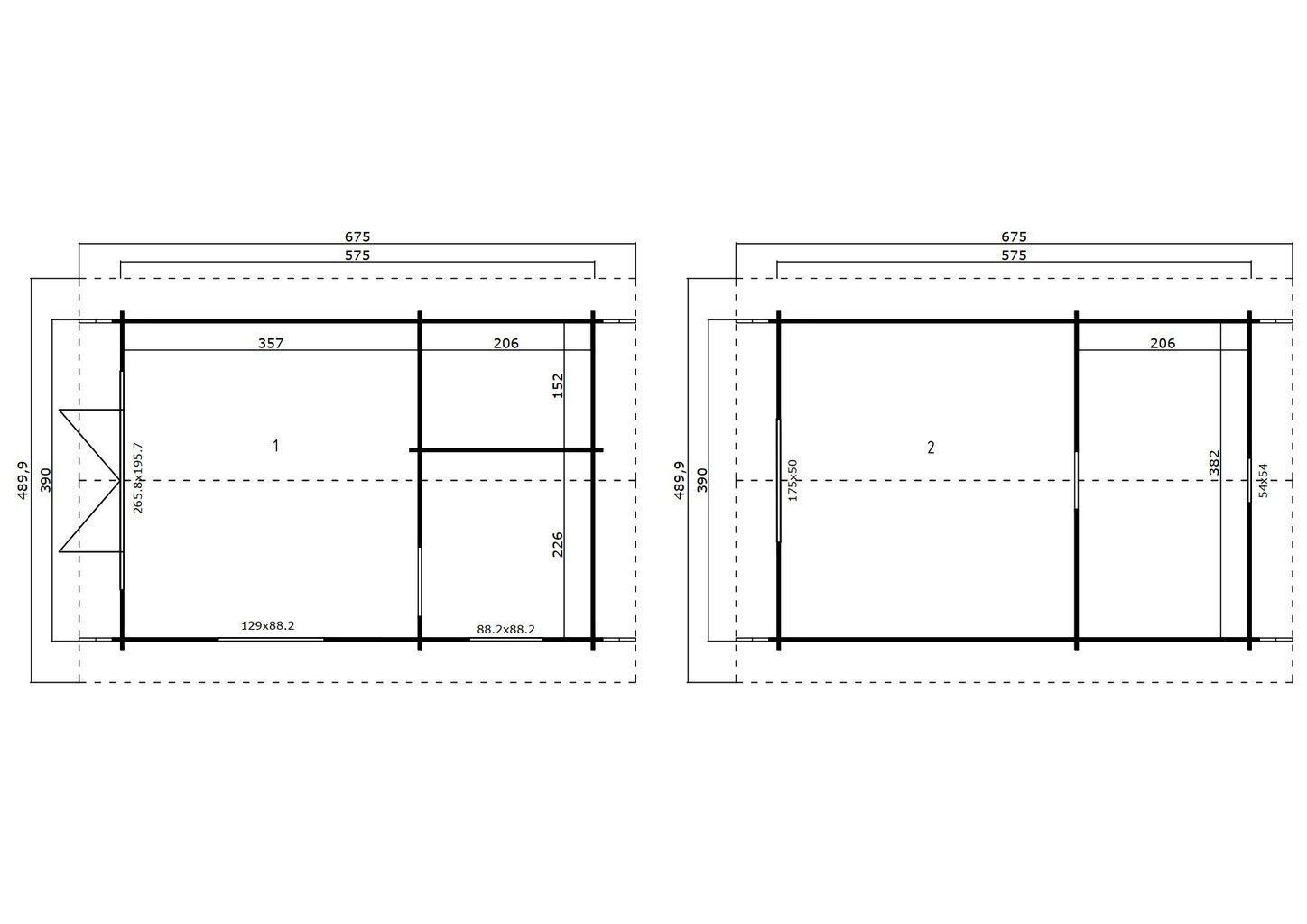 Suvemaja Karoliine2 21,7 m² 3 ruumi ja magamiskorrusega цена и информация | Kuurid ja aiamajad | kaup24.ee