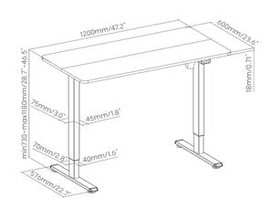 Ergonoomiline kontorilaud Smart Light, valge hind ja info | Arvutilauad, kirjutuslauad | kaup24.ee