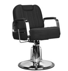 Профессиональное барберское кресло для парикмахерских и салонов красоты GABBIANO RUFO BLACK цена и информация | Мебель для салонов красоты | kaup24.ee