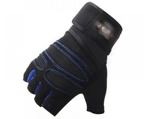 Тренировочные перчатки Litelife, L, чёрные цена и информация | Перчатки для турника и фитнеса | kaup24.ee