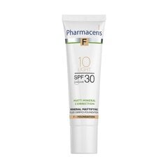 PHARMACERIS F Matt-Mineral correction matējošs fluīds 10 light SPF 30 30ml цена и информация | Пудры, базы под макияж | kaup24.ee