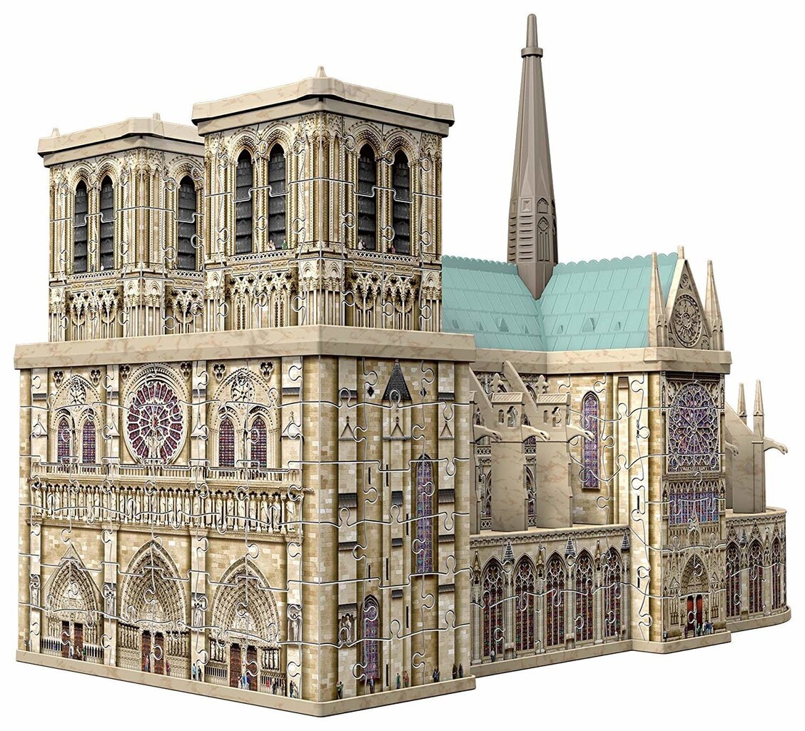3D Pusle Pariisi katedraal Ravensburger, 12523, 324 osa hind ja info | Pusled | kaup24.ee
