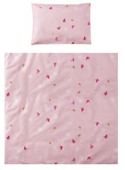 Lorelli voodipesukomplekt Eva Butterflies Pink, 75x75 cm, 5-osaline цена и информация | Детское постельное бельё | kaup24.ee