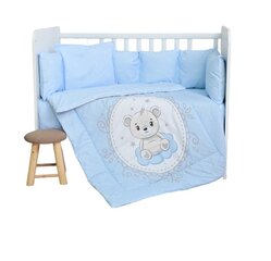 Lorelli voodipesukomplekt Little Bear Blue, 100x150 cm, 5-osaline цена и информация | Детское постельное бельё | kaup24.ee