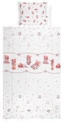 Lorelli laste voodipesukomplekt Bears&Pillows Beige, 100x150 cm, 4-osaline цена и информация | Детское постельное бельё | kaup24.ee