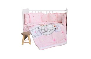Lorelli voodipesukomplekt Butterflies Pink, 135x100 cm, 7-osaline hind ja info | Beebide ja laste voodipesu | kaup24.ee