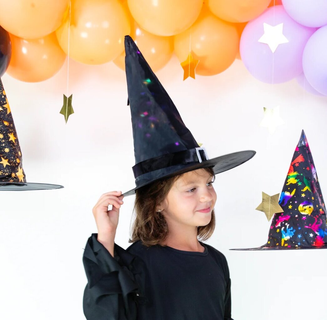 LED-valgustusega Halloweeni nõiamüts hind ja info | Karnevali kostüümid | kaup24.ee