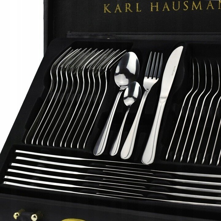 Karl Hausmann, söögiriistad kohvris, 72 tk, 12 inimest hind ja info | Söögiriistad | kaup24.ee
