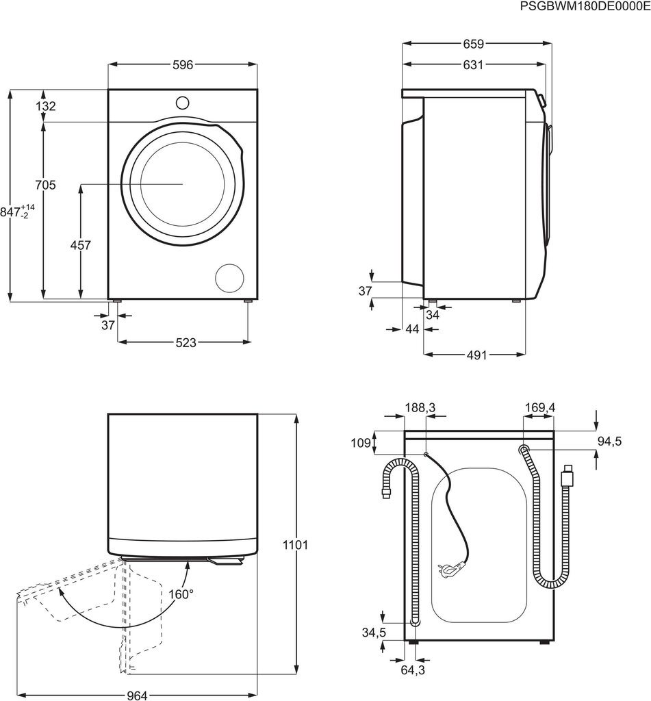 Electrolux EW7F7649U2 PerfectCare 700 hind ja info | Pesumasinad | kaup24.ee