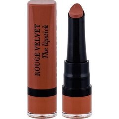 Huulepulk Bourjois Rouge Velvet 2.4 g, 16 Caramel цена и информация | Помады, бальзамы, блеск для губ | kaup24.ee