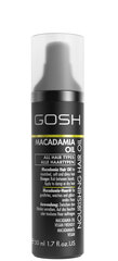 Niisutav juukseõli Gosh Macadamia Oil 50 ml hind ja info | Maskid, õlid, seerumid | kaup24.ee