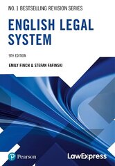 Law Express Revision Guide: English Legal System 9th edition цена и информация | Книги по экономике | kaup24.ee